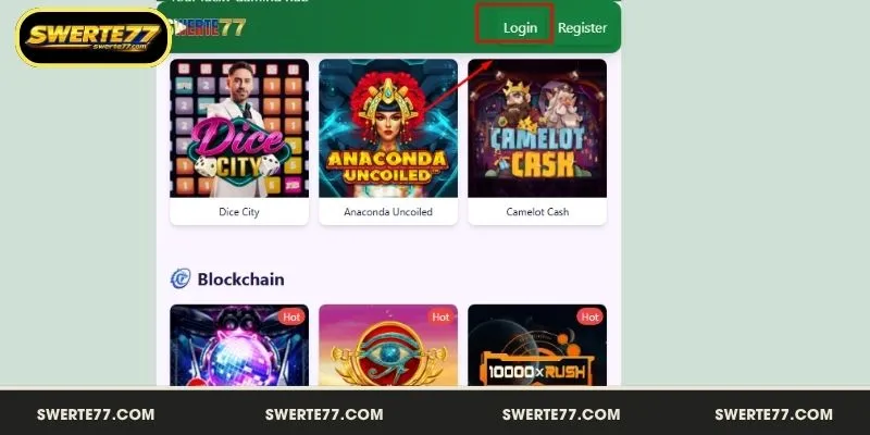 Mag login sa SWERTE77 nang ligtas at mabilis